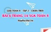 Bài 6 trang 14 Toán 8 Tập 2 Chân trời sáng tạo